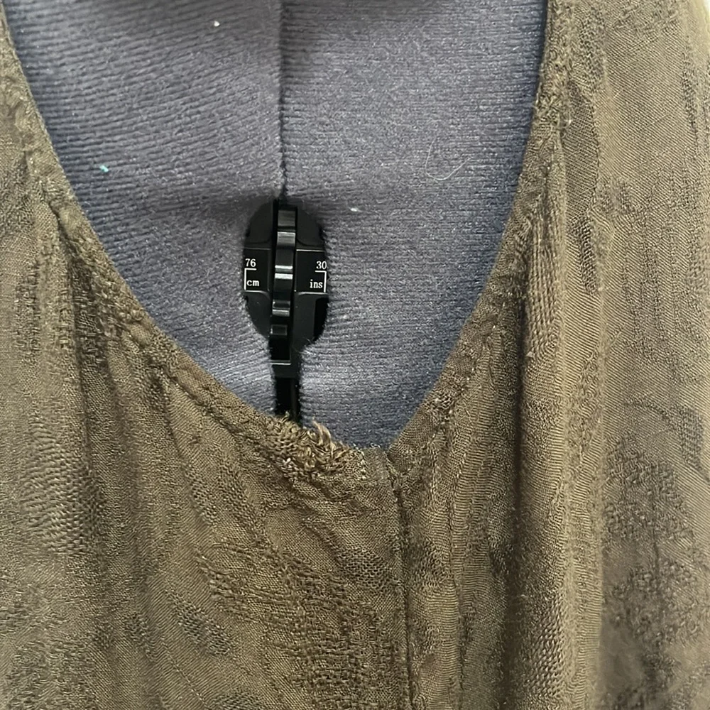 Anthropologie ECU Olive Green Shirt Dress Size XS - Picture 4 of 15